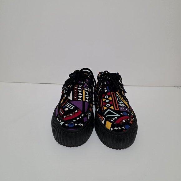 BOHEMIAN CANVAS PLATFORM SNEAKERS SIZE 8.5 - Picture 4 of 8